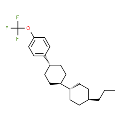 ChemSpider 2D Image | (1s,1'r,4S,4'r)-4-Propyl-4'-[4-(trifluoromethoxy)phenyl]-1,1'-bi(cyclohexyl) | C22H31F3O