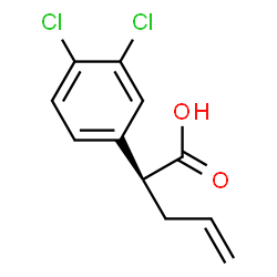 ChemSpider 2D Image | (2S)-2-(3,4-Dichlorophenyl)-4-pentenoic acid | C11H10Cl2O2