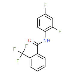 ChemSpider 2D Image | N-(2,4-Difluorophenyl)-2-(trifluoromethyl)benzamide | C14H8F5NO
