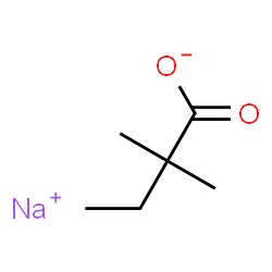 ChemSpider 2D Image | SODIUM 2,2-DIMETHYLBUTYRATE | C6H11NaO2