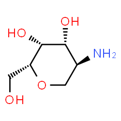 ChemSpider 2D Image | (2R,3R,4R,5S)-5-amino-2-(hydroxymethyl)-2,3,4,5-tetrahydropyran-3,4-diol | C6H12NO4