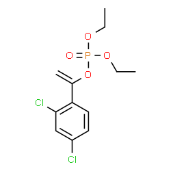 ChemSpider 2D Image | 1-(2,4-Dichlorophenyl)vinyl diethyl phosphate | C12H15Cl2O4P
