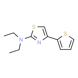 ChemSpider 2D Image | N,N-Diethyl-4-(2-thienyl)-1,3-thiazol-2-amine | C11H14N2S2