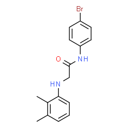 ChemSpider 2D Image | N-(4-Bromophenyl)-N~2~-(2,3-dimethylphenyl)glycinamide | C16H17BrN2O