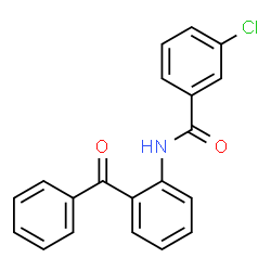 ChemSpider 2D Image | N-(2-Benzoylphenyl)-3-chlorobenzamide | C20H14ClNO2