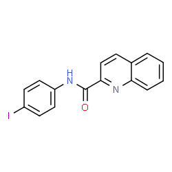 ChemSpider 2D Image | N-(4-Iodophenyl)-2-quinolinecarboxamide | C16H11IN2O
