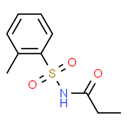 ChemSpider 2D Image | N-[(2-Methylphenyl)sulfonyl]propanamide | C10H13NO3S
