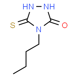 ChemSpider 2D Image | 4-butyl-5-mercapto-4H-1,2,4-triazol-3-ol | C6H11N3OS