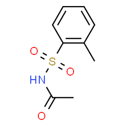 ChemSpider 2D Image | N-[(2-Methylphenyl)sulfonyl]acetamide | C9H11NO3S