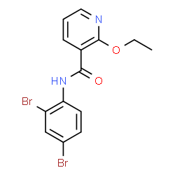 ChemSpider 2D Image | N-(2,4-Dibromophenyl)-2-ethoxynicotinamide | C14H12Br2N2O2