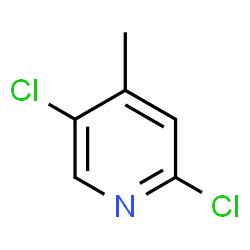 ChemSpider 2D Image | 2,5-Dichloro-4-methylpyridine | C6H5Cl2N