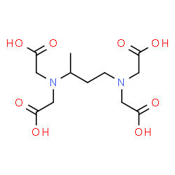 ChemSpider 2D Image | 2,2',2'',2'''-(1,3-Butanediyldinitrilo)tetraacetic acid | C12H20N2O8