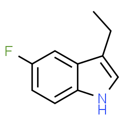ChemSpider 2D Image | 3-Ethyl-5-fluoro-1H-indole | C10H10FN