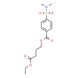 ChemSpider 2D Image | 4-Ethoxy-4-oxobutyl 4-(dimethylsulfamoyl)benzoate | C15H21NO6S