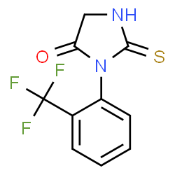 ChemSpider 2D Image | 2-Thioxo-3-[2-(trifluoromethyl)phenyl]-4-imidazolidinone | C10H7F3N2OS