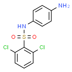 ChemSpider 2D Image | N-(4-Aminophenyl)-2,6-dichlorobenzenesulfonamide | C12H10Cl2N2O2S