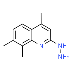 ChemSpider 2D Image | 2-Hydrazino-4,7,8-trimethylquinoline | C12H15N3