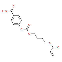 ChemSpider 2D Image | 4-({[4-(Acryloyloxy)butoxy]carbonyl}oxy)benzoic acid | C15H16O7