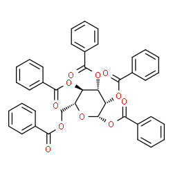 ChemSpider 2D Image | .beta.-d-Mannopyranose pentabenzoate | C41H32O11