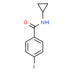 ChemSpider 2D Image | N-Cyclopropyl-4-iodobenzamide | C10H10INO