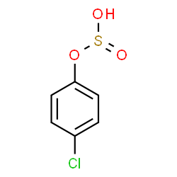 ChemSpider 2D Image | 4-Chlorophenyl hydrogen sulfite | C6H5ClO3S