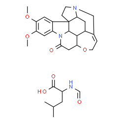 ChemSpider 2D Image | N-Formylleucine - 2,3-dimethoxystrychnidin-10-one (1:1) | C30H39N3O7
