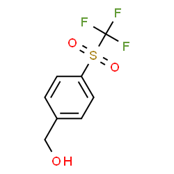 ChemSpider 2D Image | {4-[(Trifluoromethyl)sulfonyl]phenyl}methanol | C8H7F3O3S