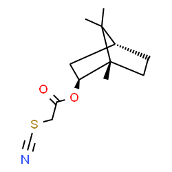 ChemSpider 2D Image | (1S,2S,4R)-1,7,7-Trimethylbicyclo[2.2.1]hept-2-yl thiocyanatoacetate | C13H19NO2S