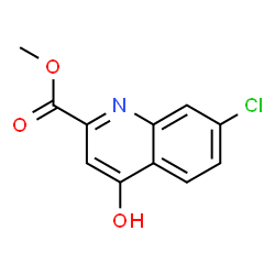 ChemSpider 2D Image | Methyl 7-chloro-4-hydroxy-2-quinolinecarboxylate | C11H8ClNO3