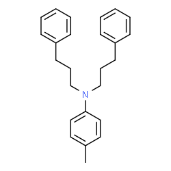 ChemSpider 2D Image | 4-Methyl-N,N-bis(3-phenylpropyl)aniline | C25H29N
