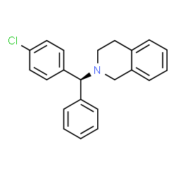 ChemSpider 2D Image | 2-[(S)-(4-Chlorophenyl)(phenyl)methyl]-1,2,3,4-tetrahydroisoquinoline | C22H20ClN