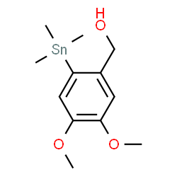 ChemSpider 2D Image | (4,5-dimethoxy-2-trimethylstannyl-phenyl)methanol | C12H20O3Sn