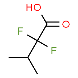 ChemSpider 2D Image | 2,2-Difluoro-3-methylbutanoic acid | C5H8F2O2
