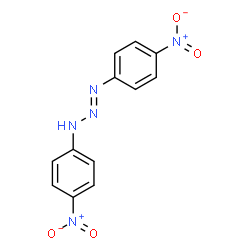ChemSpider 2D Image | (1E)-1,3-Bis(4-nitrophenyl)-1-triazene | C12H9N5O4