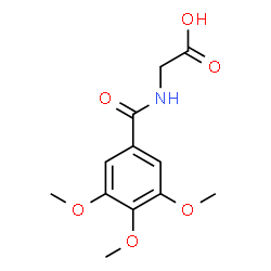 ChemSpider 2D Image | N-(3,4,5-Trimethoxybenzoyl)glycine | C12H15NO6