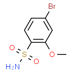 ChemSpider 2D Image | 4-Bromo-2-methoxybenzenesulfonamide | C7H8BrNO3S