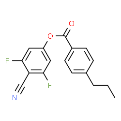 ChemSpider 2D Image | 4-Cyano-3,5-difluorophenyl 4-propylbenzoate | C17H13F2NO2