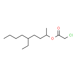ChemSpider 2D Image | 5-Ethyl-2-nonanyl chloroacetate | C13H25ClO2