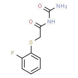 ChemSpider 2D Image | N-Carbamoyl-2-[(2-fluorophenyl)sulfanyl]acetamide | C9H9FN2O2S