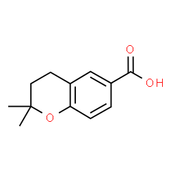 ChemSpider 2D Image | 2,2-Dimethyl-6-chromanecarboxylic acid | C12H14O3
