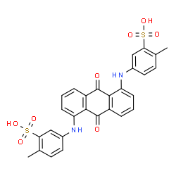 ChemSpider 2D Image | 3,3'-[(9,10-Dioxo-9,10-dihydroanthracene-1,5-diyl)diimino]bis(6-methylbenzenesulfonic acid) | C28H22N2O8S2