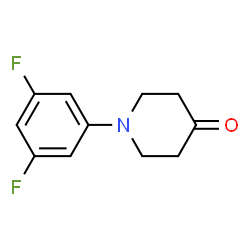 ChemSpider 2D Image | 1-(3,5-Difluorophenyl)-4-piperidinone | C11H11F2NO