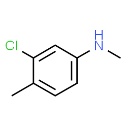 ChemSpider 2D Image | 3-Chloro-N,4-dimethylaniline | C8H10ClN