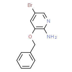 ChemSpider 2D Image | 3-(Benzyloxy)-5-bromo-2-pyridinamine | C12H11BrN2O