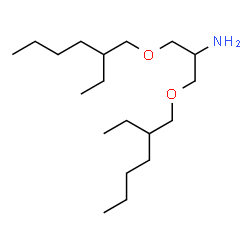 ChemSpider 2D Image | 1,3-Bis[(2-ethylhexyl)oxy]-2-propanamine | C19H41NO2