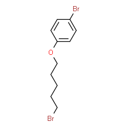 ChemSpider 2D Image | 1-Bromo-4-[(5-bromopentyl)oxy]benzene | C11H14Br2O