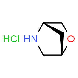 ChemSpider 2D Image | (1S,4S)-2-Oxa-5-azabicyclo[2.2.1]heptaneHCl | C5H10ClNO