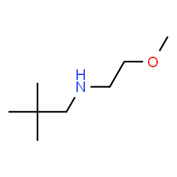 ChemSpider 2D Image | N-(2-Methoxyethyl)-2,2-dimethyl-1-propanamine | C8H19NO