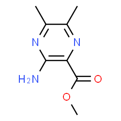 ChemSpider 2D Image | Methyl 3-amino-5,6-dimethyl-2-pyrazinecarboxylate | C8H11N3O2