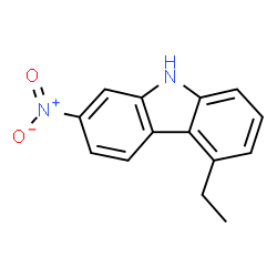 ChemSpider 2D Image | 5-Ethyl-2-nitro-9H-carbazole | C14H12N2O2